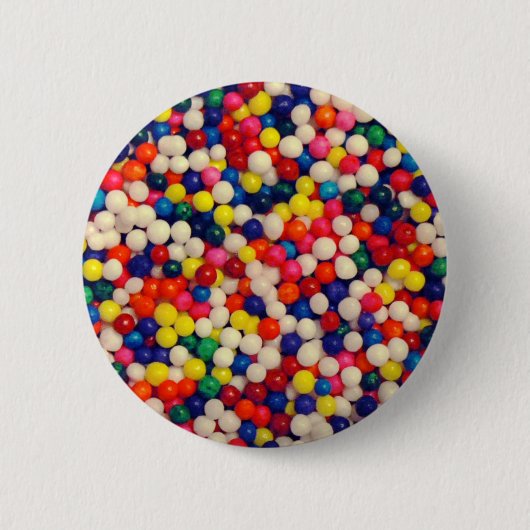 Snoep Sprinkles Ronde Button 5,7 Cm (Voorkant)