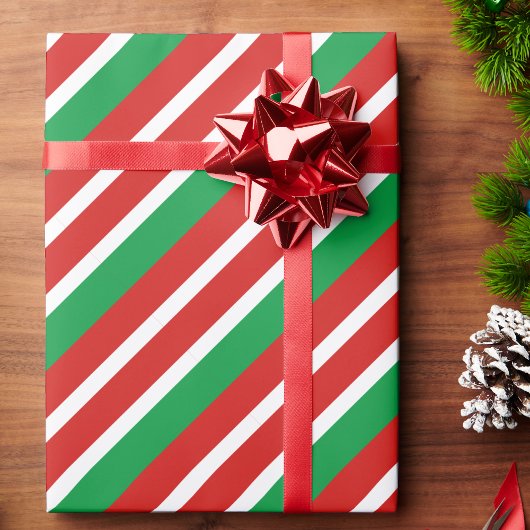 Snoep Streep Kerst Rood Groen Wit Cadeaupapier