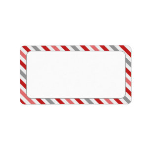 Snoep Stripe Border Etiket