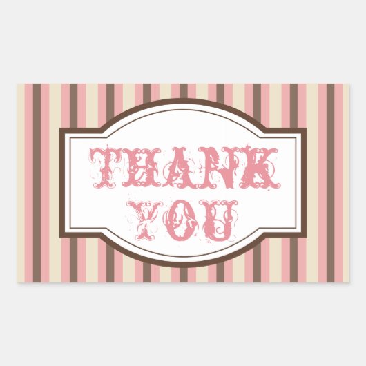  Snoep Stripe Dank u Stickers (Voorkant)