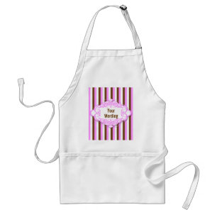 Snoep stripe monogram standaard schort