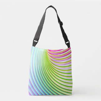 Snoep Stripe pasta regenboog, helder, fijn gekleur Crossbody Tas