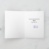 Snoep Stripe Red Heart Moederdag Kaart (Binnen)