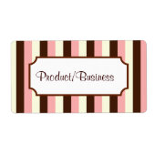 Snoep striped labels (Voorkant)