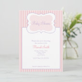 Snoep Stripes - Baby shower PP Kaart (Staand voorkant)