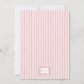 Snoep Stripes - Baby shower PP Kaart (Achterkant)