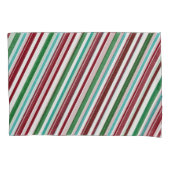 Snoep Stripes Glitter Kussensloop (Voorkant-Links)