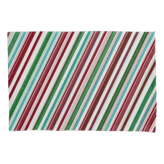 Snoep Stripes Glitter Kussensloop (Voorkant-Links)