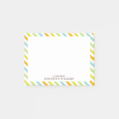 Snoep Stripes Patroon Post-it® Notes (Voorkant)