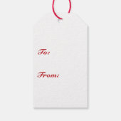 Snoep Stripes, pepermunt, rood en wit Cadeaulabel (Achterkant)