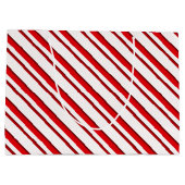 Snoep Stripes, pepermuntrood en wit Groot Cadeauzakje (Achterkant)