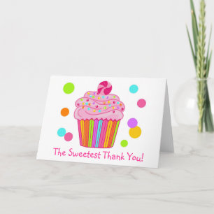 Snoep Surprise Cupcake Bedankkaart