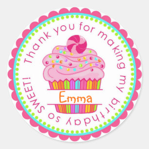 Snoep Surprise Cupcake Stickers