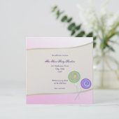 Snoep Sweet Bat Mitzvah Kaart (Staand voorkant)