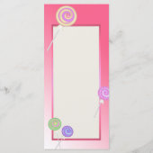 Snoep Sweet Bat Mitzvah Programma Kaart (Achterkant)