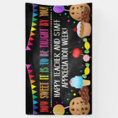 Snoep Sweet Theme Teacher Appreciation Week Banner (Verticaal)