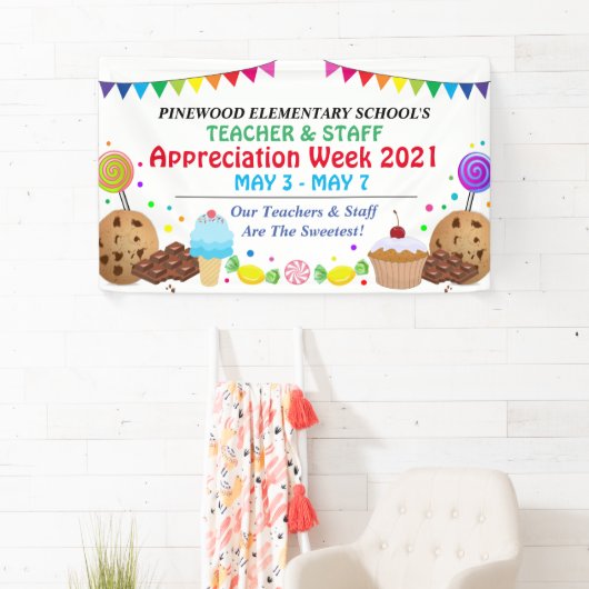 Snoep Sweet Theme Teacher Appreciation Week Banner (Insitu)