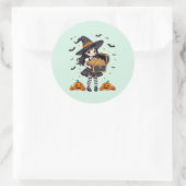 Snoep Treasure Ronde Sticker (Tas)