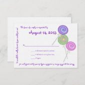 Snoep Treasures Message Text Response Kaart (Voorkant / Achterkant)