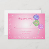 Snoep Treasures Message Text Response Kaart (Voorkant / Achterkant)