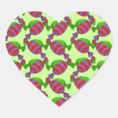Snoep Tree - Gepersonaliseerd Hart Sticker (Voorkant)