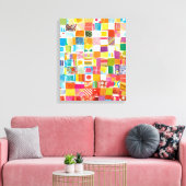 Snoep universum canvas afdruk (Insitu (Woonkamer))