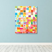 Snoep universum canvas afdruk (Insitu (Houten vloer))