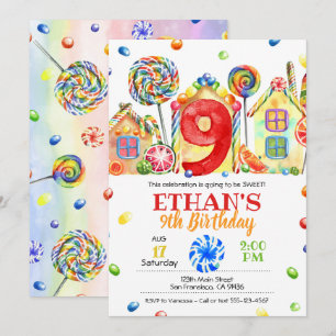 Snoep van Candyland Uitnodiging tot het indienen v