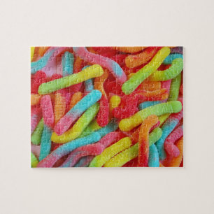 Snoep van damwormen legpuzzel