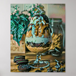 Snoep van de chocolade-ijswinkel poster