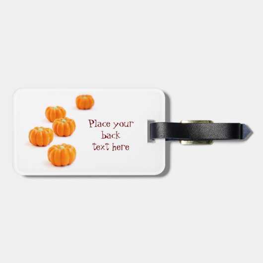 Snoep van de pompoen bagagelabel (Achterkant horizontaal)