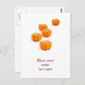 Snoep van de pompoen briefkaart (Voorkant / Achterkant)