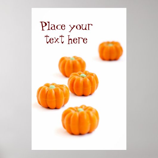 Snoep van de pompoen poster (Voorkant)