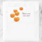 Snoep van de pompoen rechthoekige sticker (Tas)