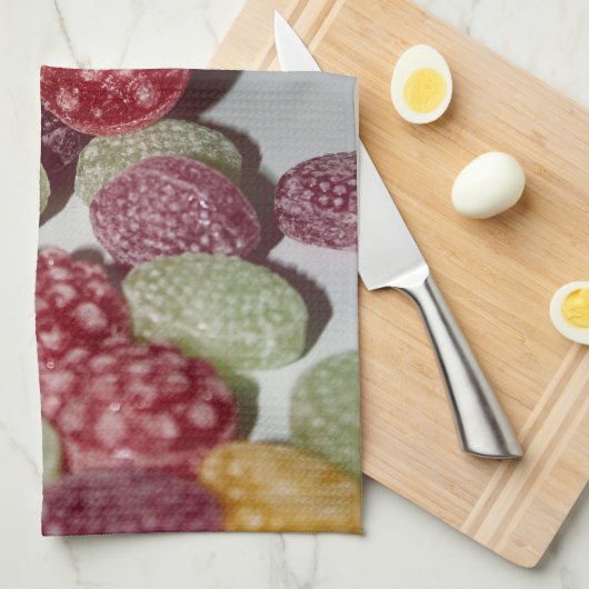 Snoep van harde vruchten, gemorst, van pot - Keuke Theedoek (Quarter Fold)