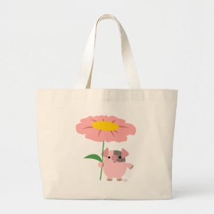 Snoep van kleine varkens (roze) grote tote bag