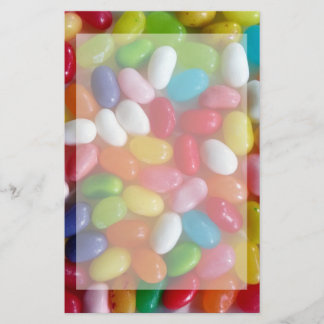 Snoep van kleurrijke geleibonen briefpapier