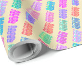 Snoep van lint in roze limonade cadeaupapier (Rol Hoek)