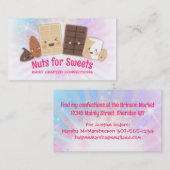 Snoep van moeraschocolade met moerasmakerij visitekaartje (Voorkant / Achterkant)