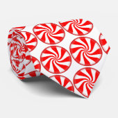 snoep van rode en witte pepermunt stropdas (Opgerold)