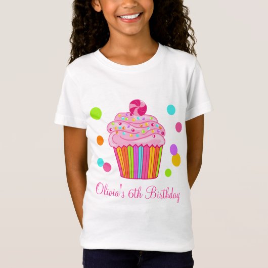 Snoep verrassingscupcake t-shirt (Voorkant)