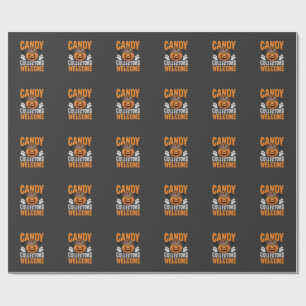 Snoep Verzamelaars Welkom Halloween Pompoen Cadeaupapier