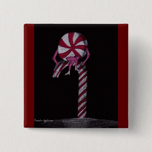 Snoep Vierkante Button 5,1 Cm (Voorkant)