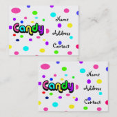 Snoep-visitekaartje Visitekaartje (Voorkant / Achterkant)