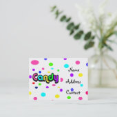 Snoep-visitekaartje Visitekaartje (Staand voorkant)