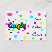 Snoep-visitekaartje Visitekaartje (Achterkant)