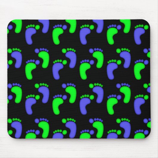 Snoep voetblauw muismat (Voorkant)