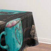 Snoep voor cacaomarshmallows winter tafelkleed (Voorbeeld)