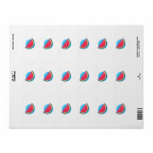 Snoep Watermelon retour adreslabel Etiket (Full Sheet)