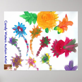 Snoep Waters Autism Artist Painting Poster